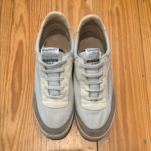 Spalwart Pitch Low Sneakers in White & Beige FITS LIKE A 9 OR 10